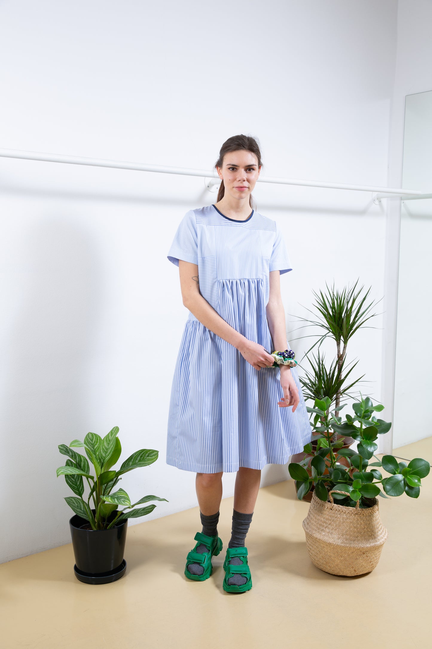 Blue Striped Dress