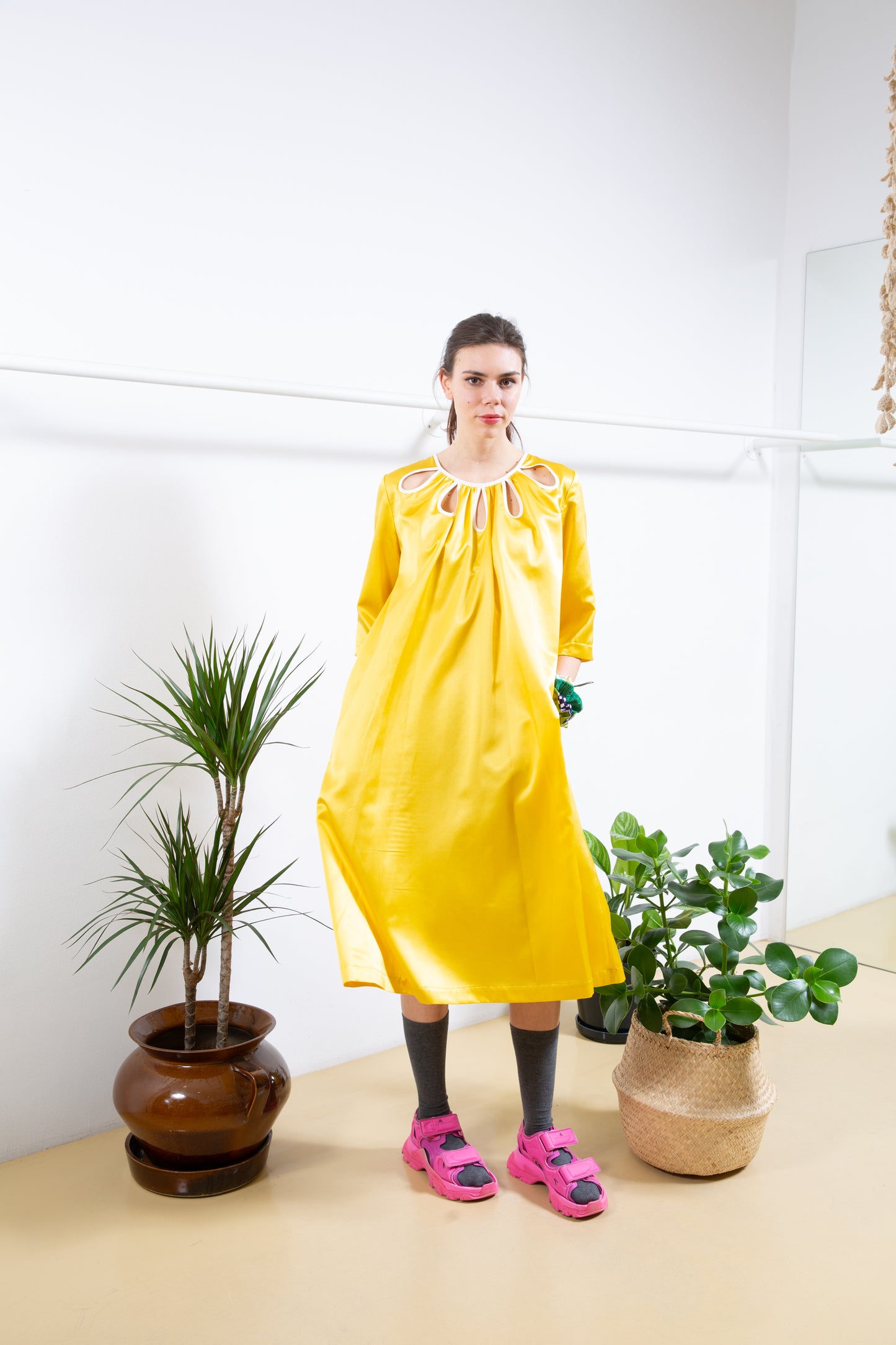 Teardrop Dress in Yellow