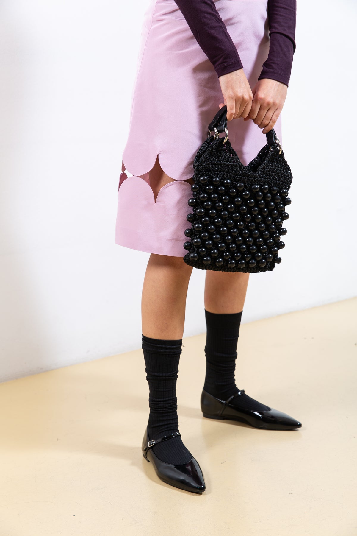 Pink Skirt with Details on the Bottom