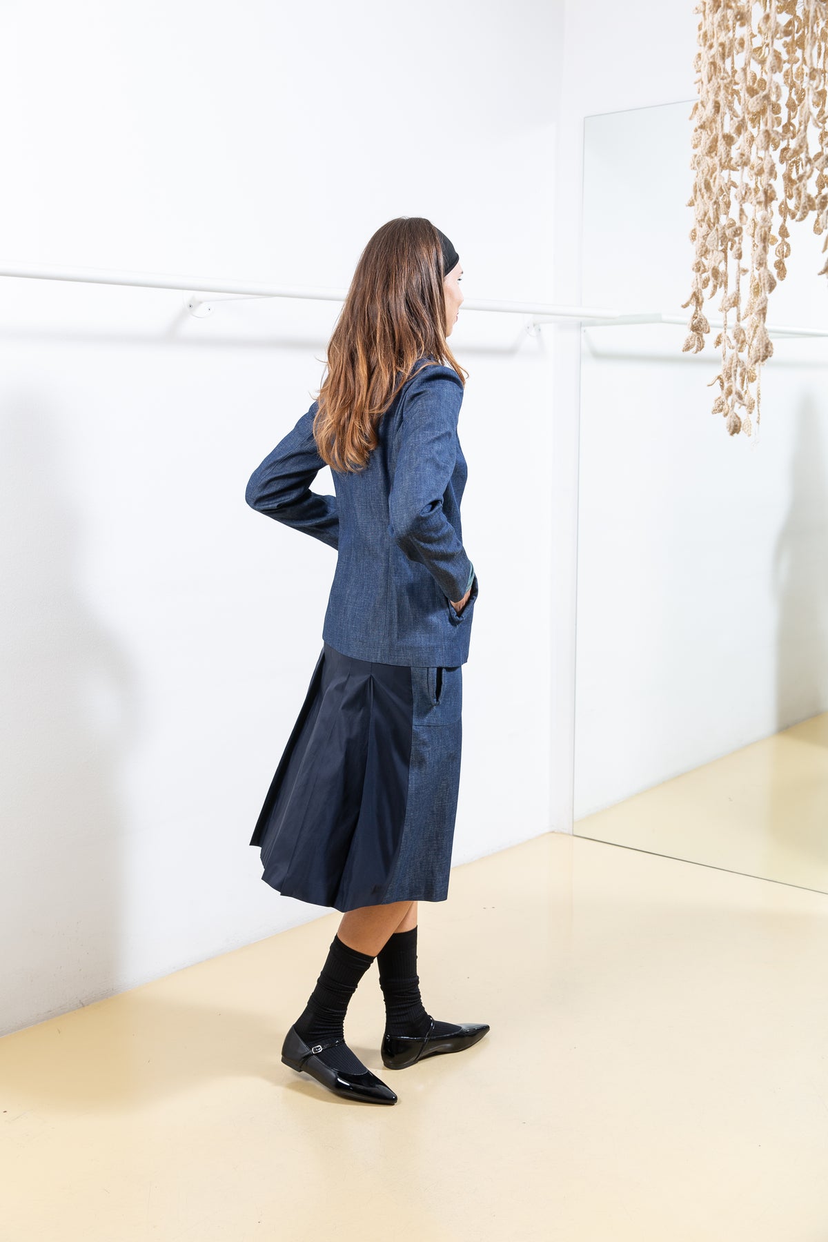 Denim and Blue Skirt