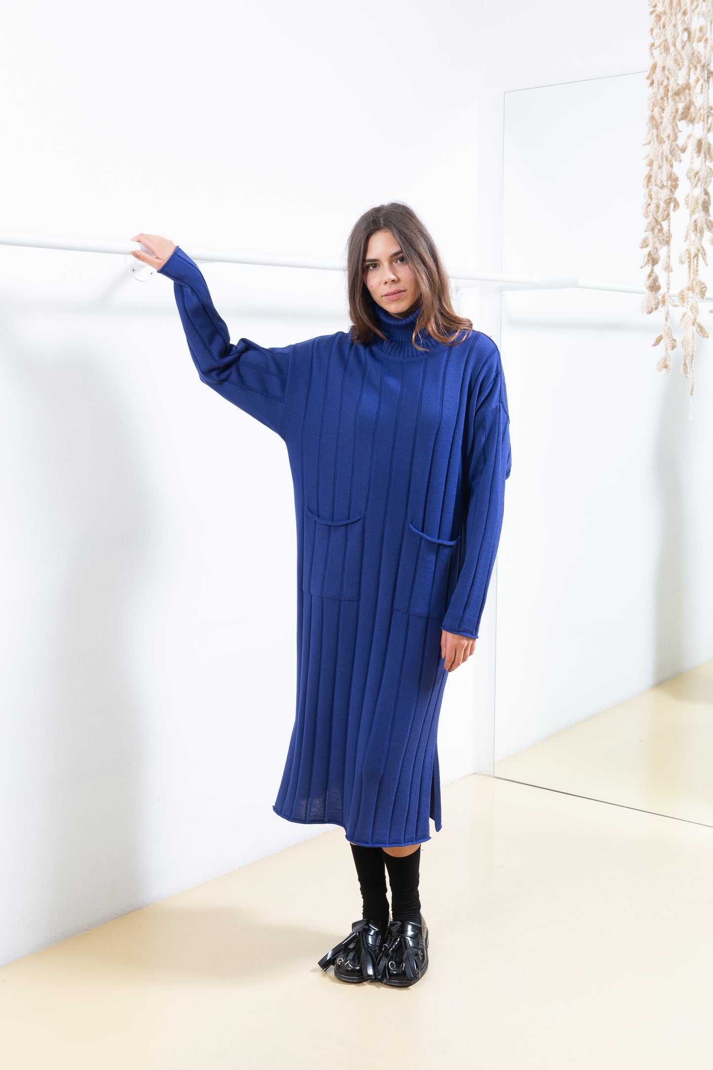 Blue Sweater Dress