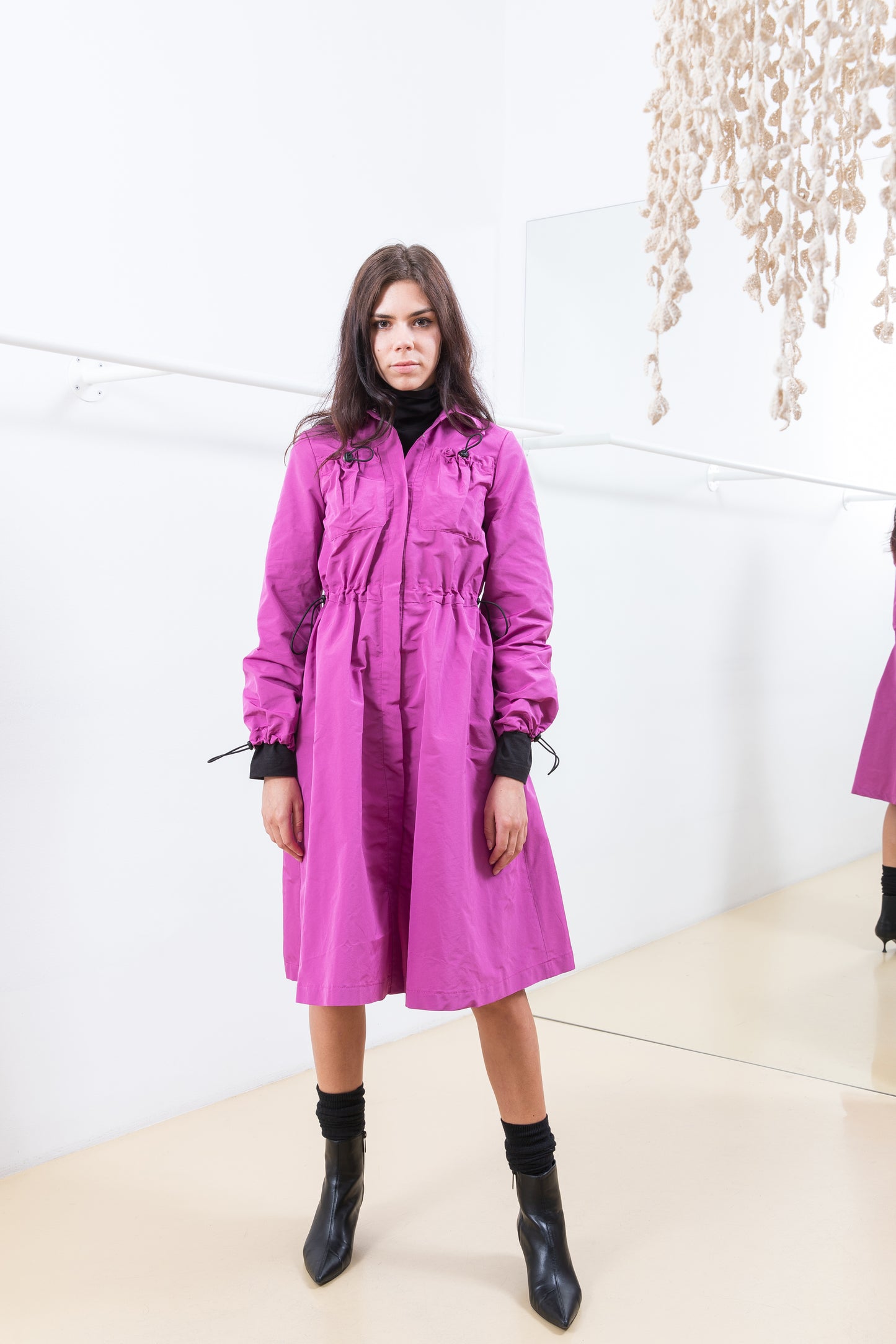 PURPLE SHIRT DRESS