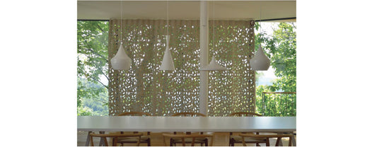 CURTAINS WITH LASER CUT LEAVES, 2018