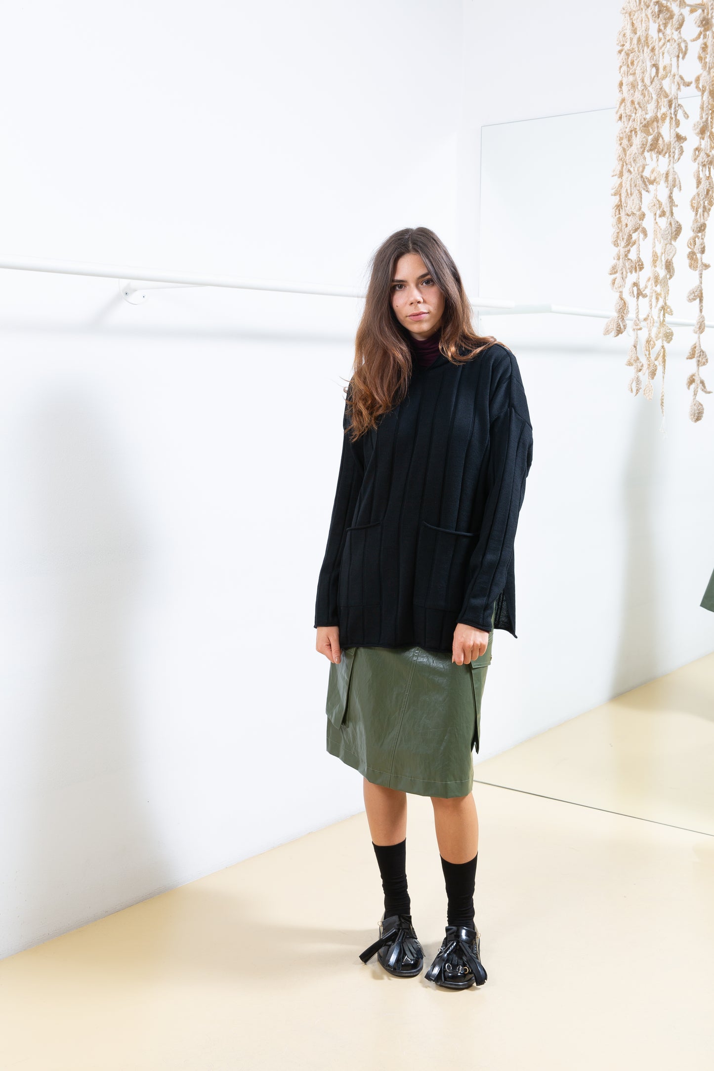 Navy Ribbed Sweater