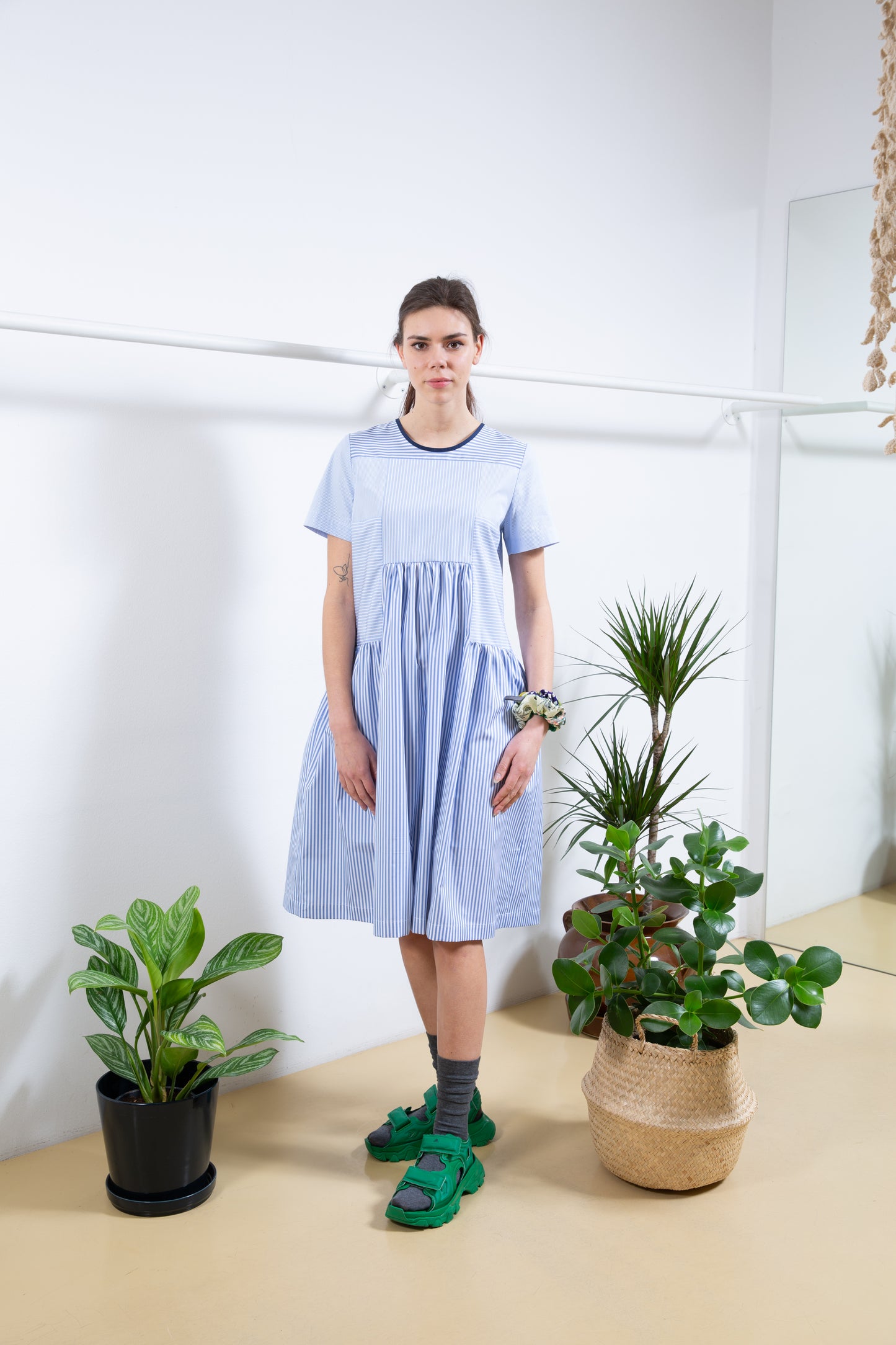 Blue Striped Dress