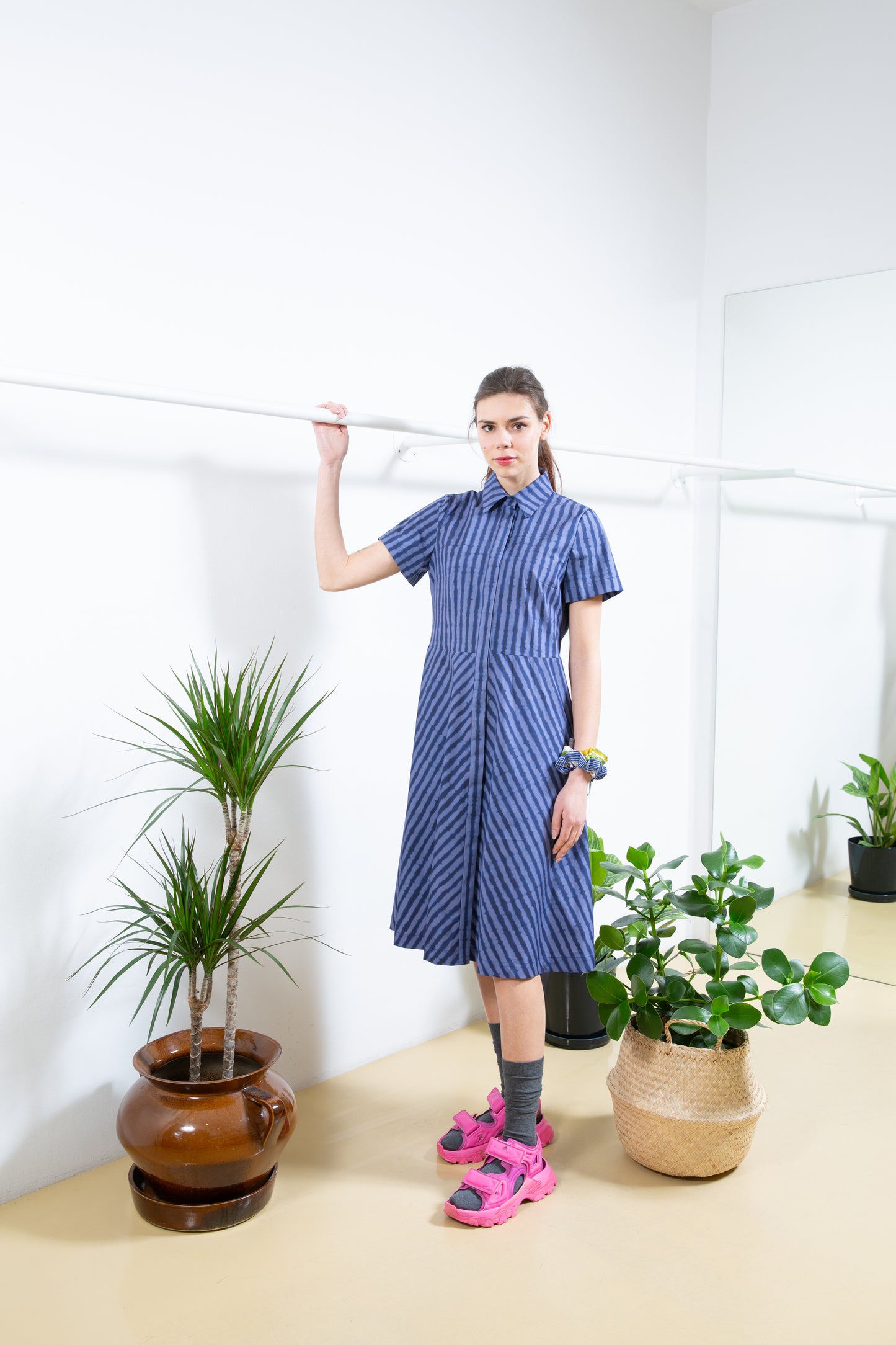 Dark Blue Shirt Dress
