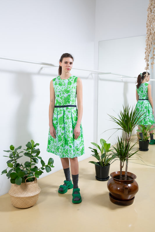 Green Floral Dress