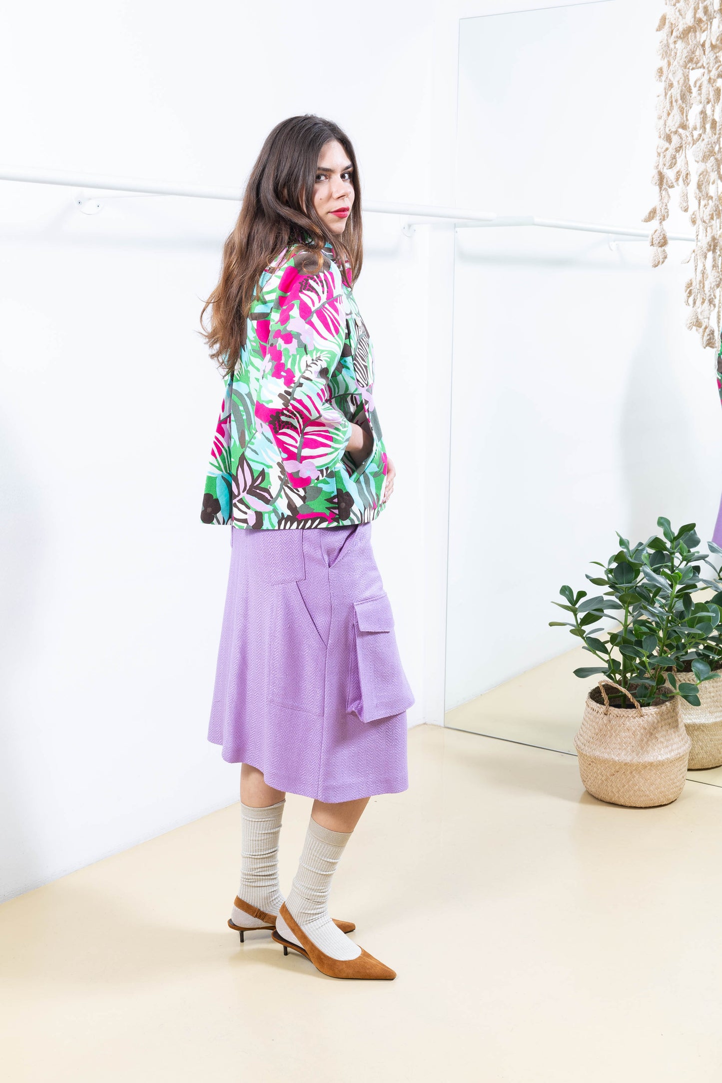 Multicolored Patterned Jacket