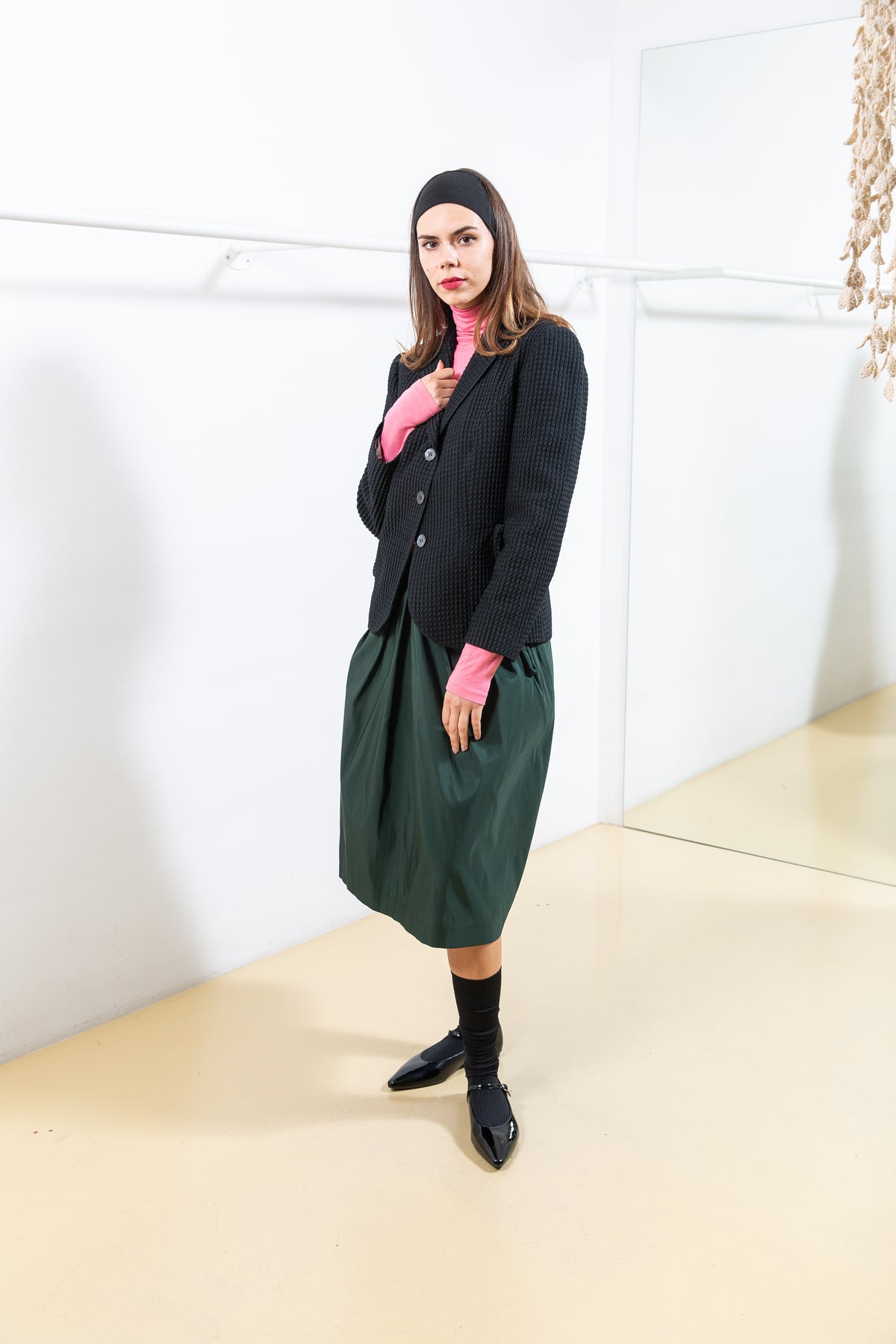 Black Textured Tailored Jacket