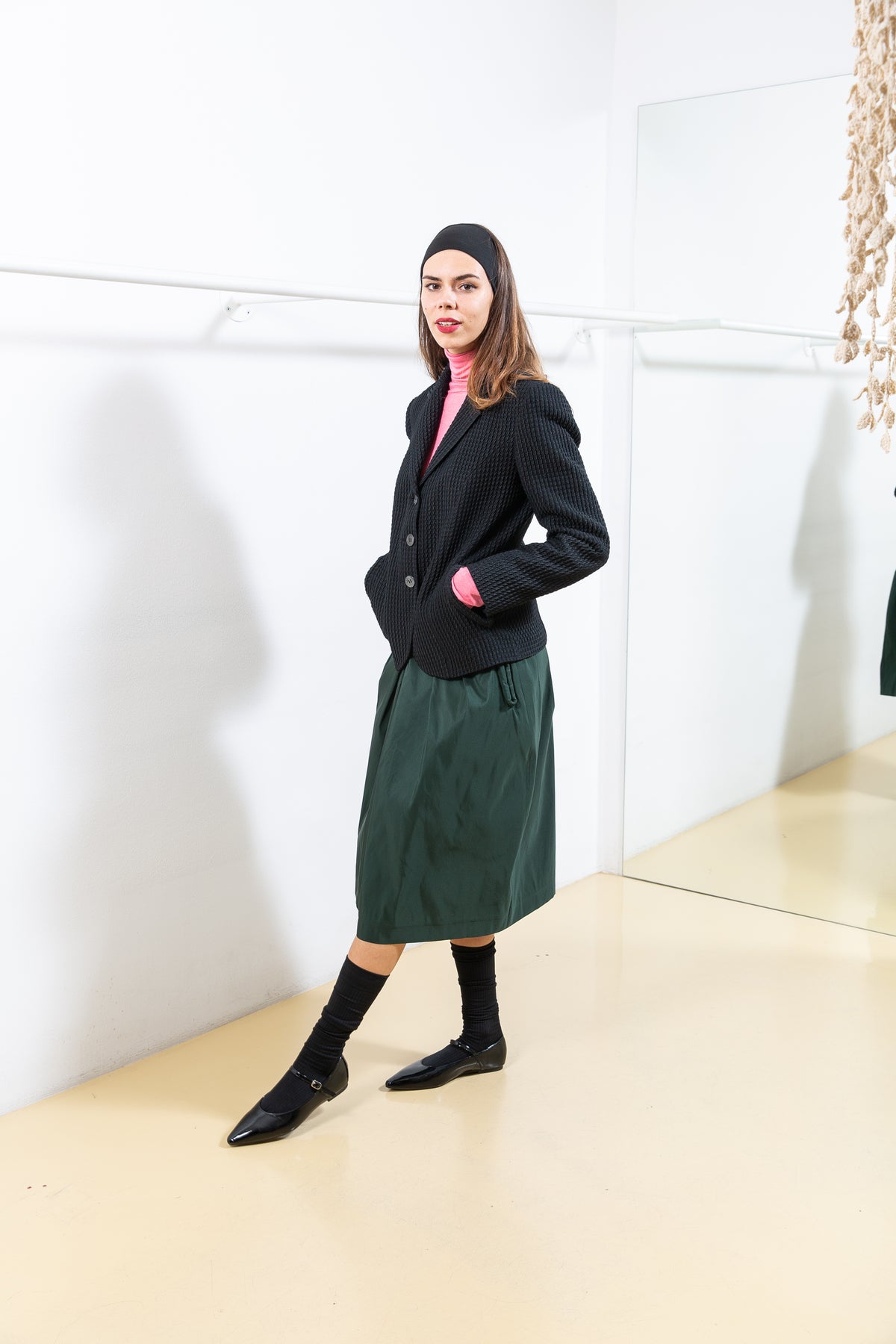 Black Textured Tailored Jacket