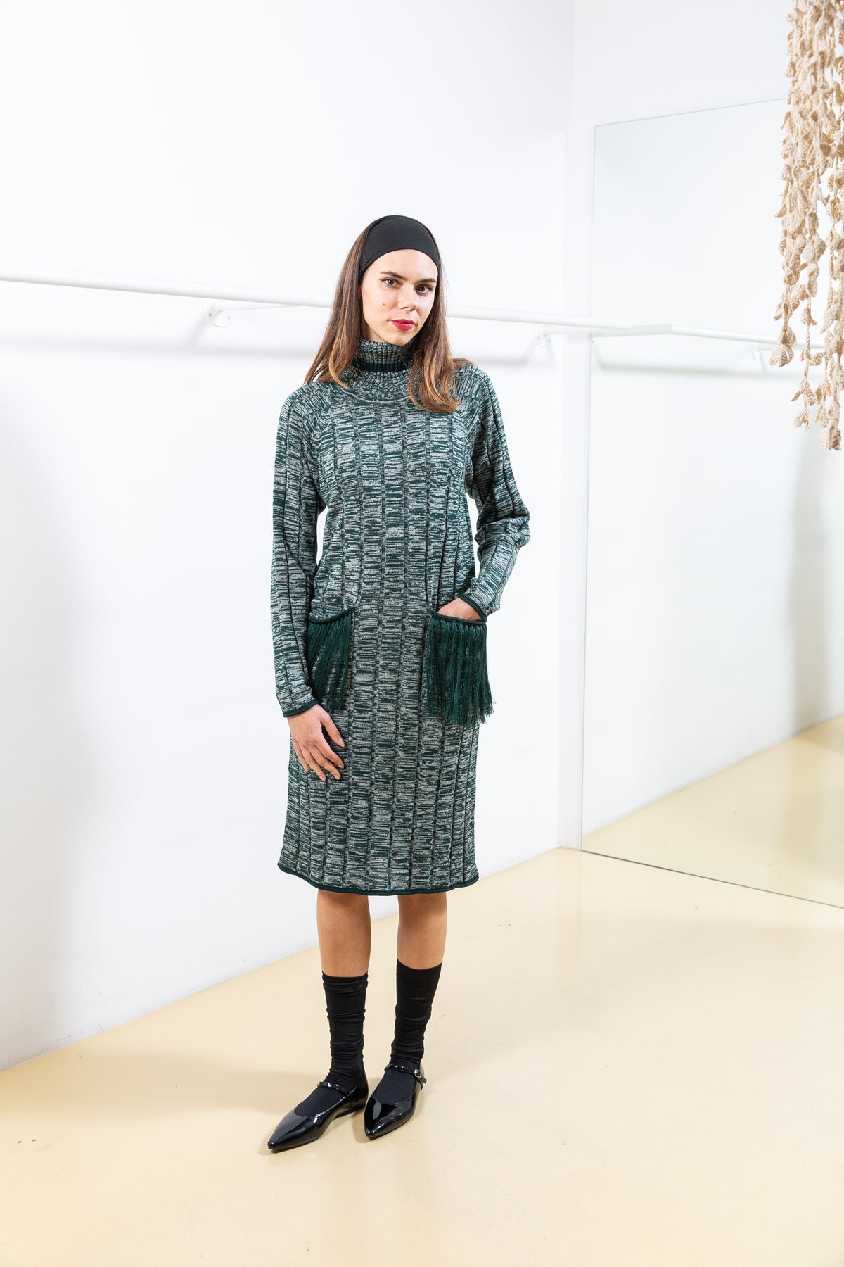 Green Knitted Dress