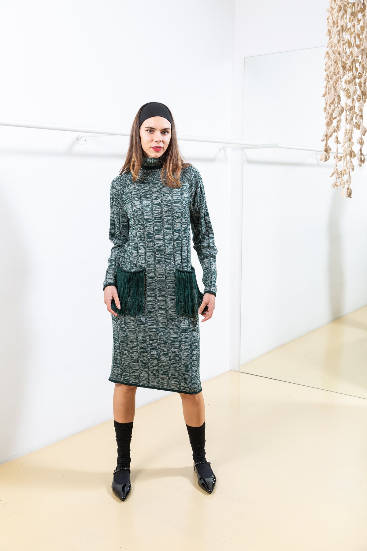 Green Knitted Dress