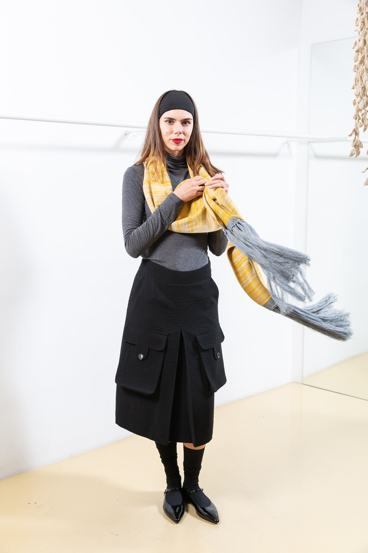 YELLOW SCARF