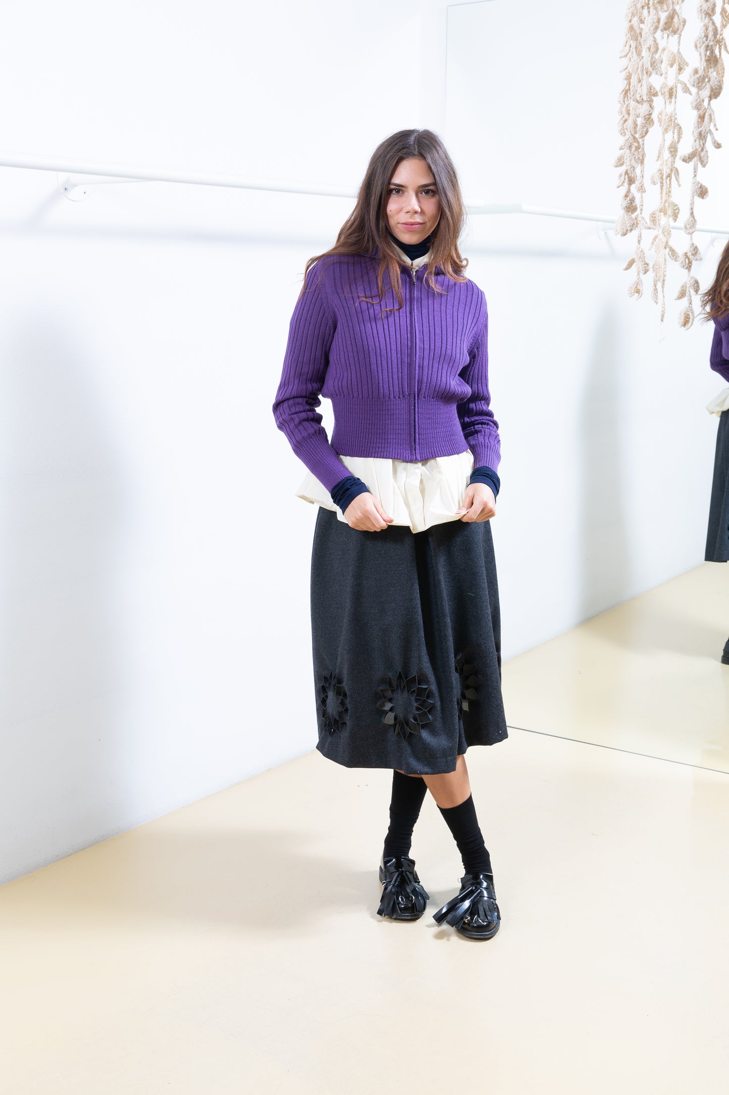 Purple Cardigan