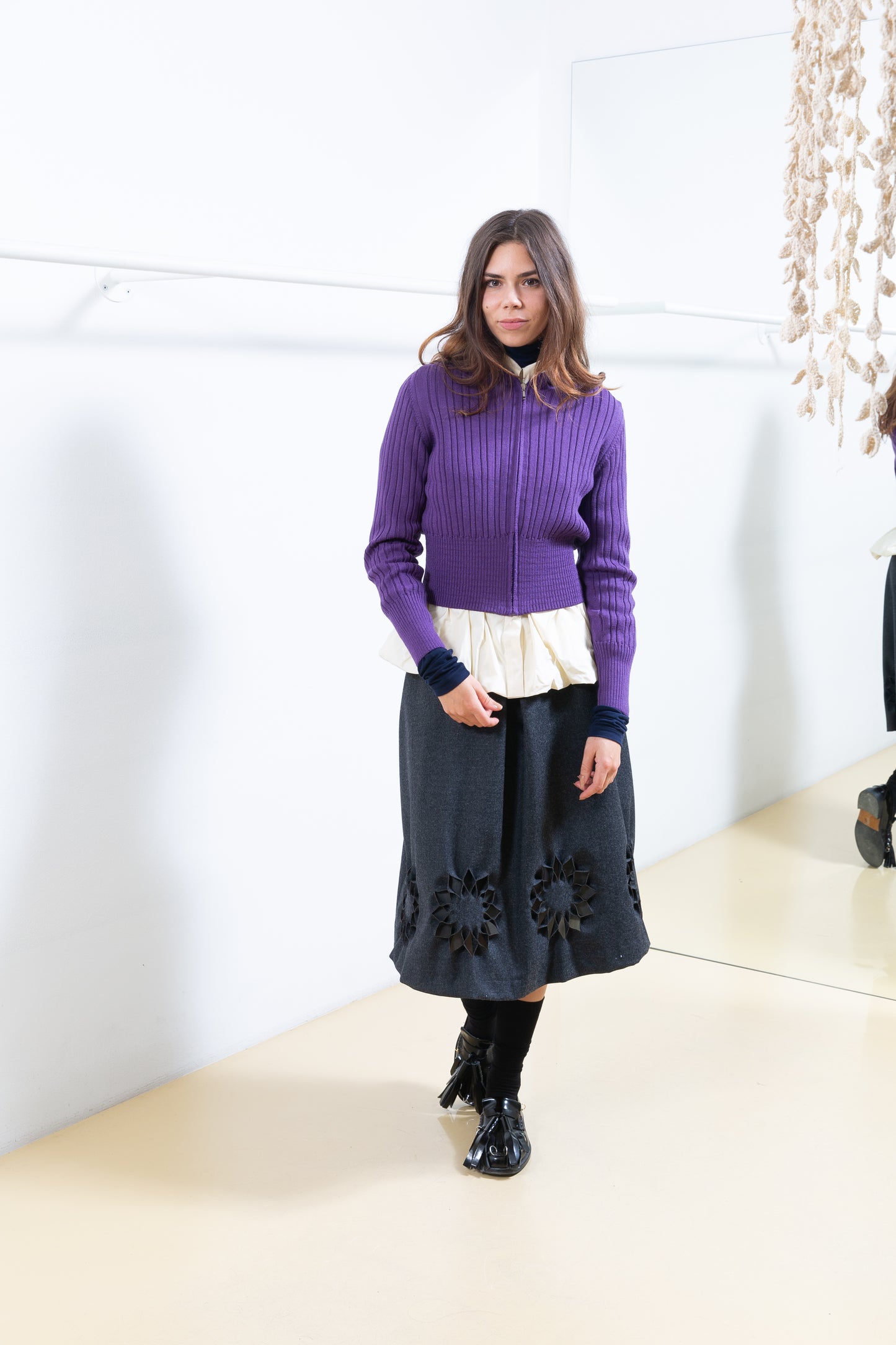 Purple Cardigan