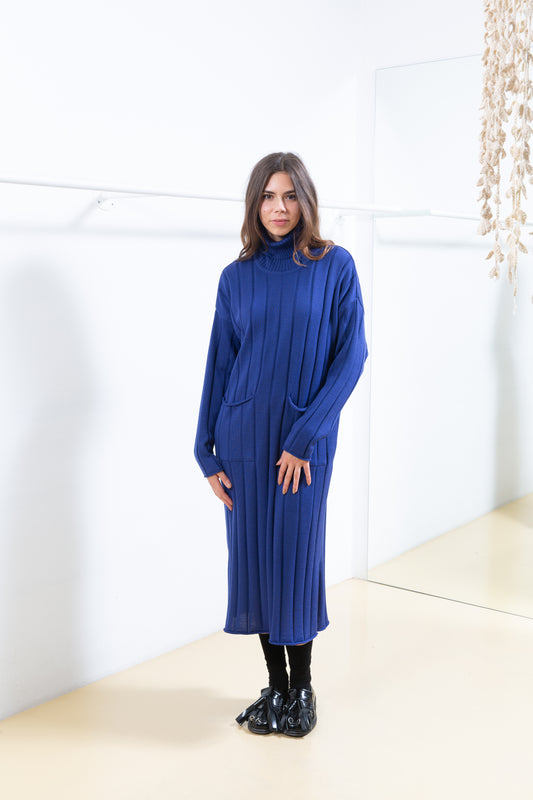Blue Sweater Dress