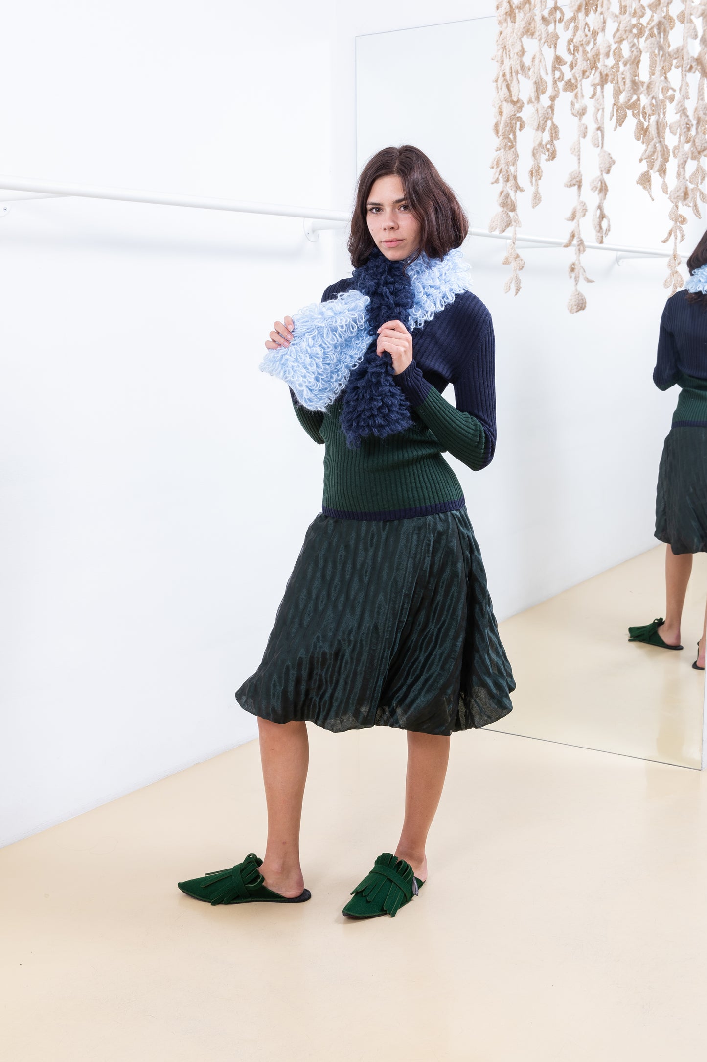 Green Balloon Skirt